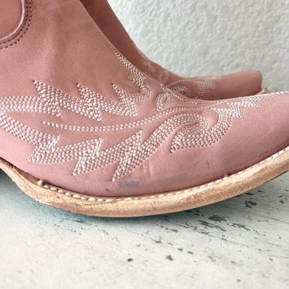 Lane LEXINGTON Over the Knee Womens Cowboy Boots 7.5 Pink Western Cowgirl Tall - Picture 3 of 16